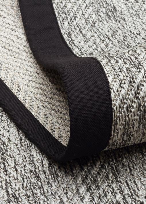 Ventura Grey - Black VNT2704 Border Desenlere Sahip Salon Oturma odası Koridor Mutfak Halısı