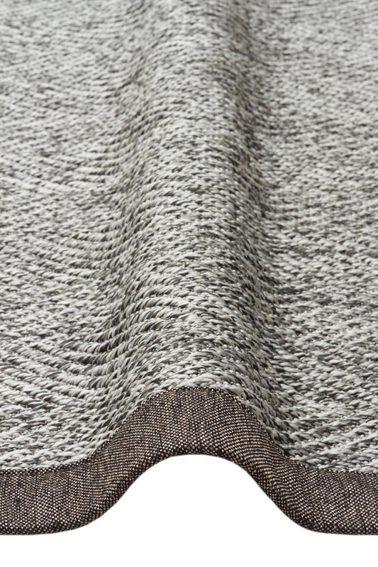 Ventura Grey - Dark Mix VNT2704 Border Desenlere Sahip Salon Oturma odası Koridor Mutfak Halısı