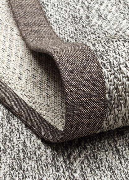 Ventura Grey - Dark Mix VNT2704 Border Desenlere Sahip Salon Oturma odası Koridor Mutfak Halısı