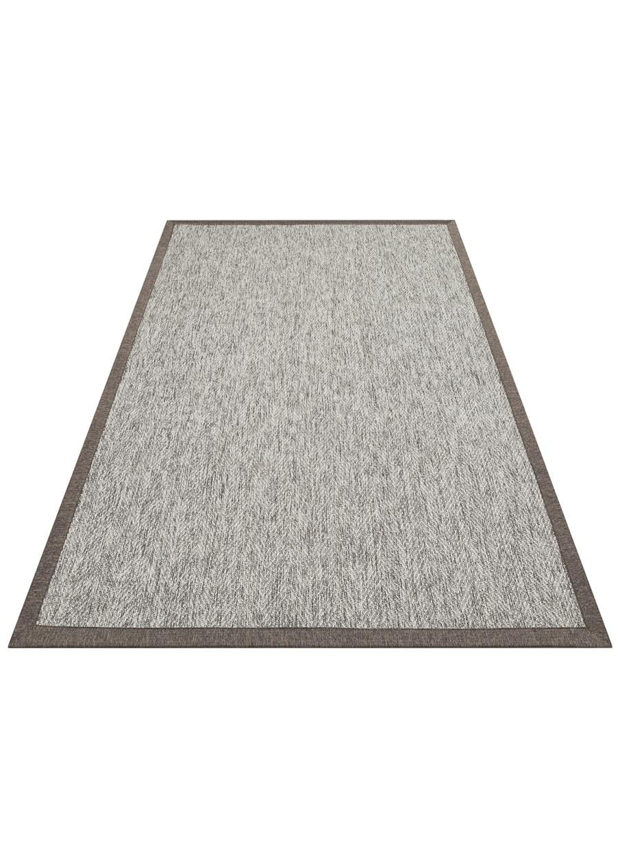 Ventura Grey - Dark Mix VNT2704 Border Desenlere Sahip Salon Oturma odası Koridor Mutfak Halısı