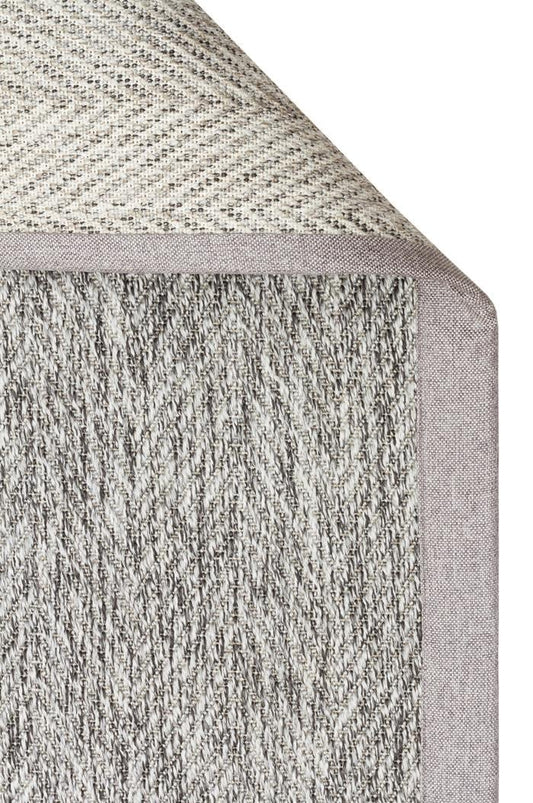 Ventura Grey - Grey VNT2704 Border Desenlere Sahip Salon Oturma odası Koridor Mutfak Halısı
