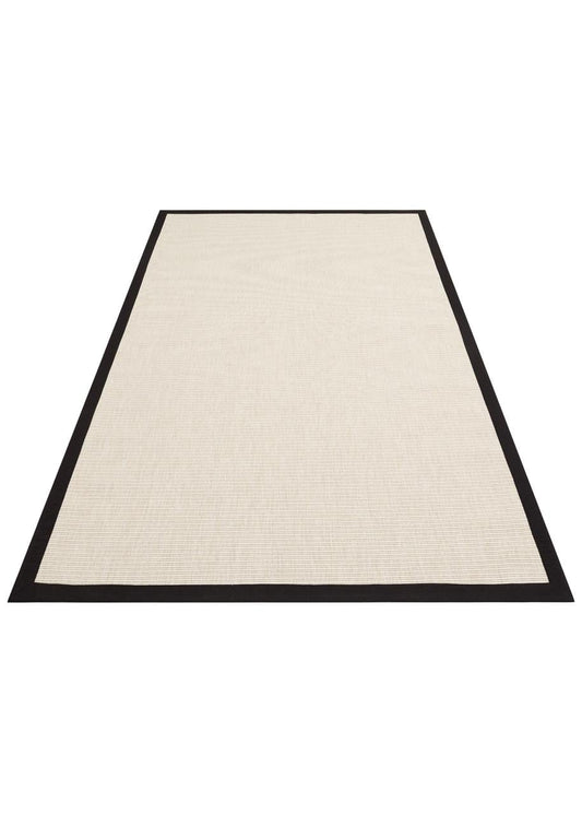 Ventura Cream - Black VNT2706 Border Desenlere Sahip Salon Oturma odası Koridor Mutfak Halısı