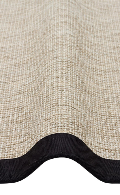 Ventura L.Beige - Black VNT2703 Border Desenlere Sahip Salon Oturma odası Koridor Mutfak Halısı