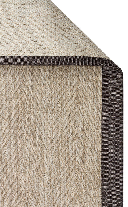 Ventura L.Beige - Dark Mix VNT2704 Border Desenlere Sahip Salon Oturma odası Koridor Mutfak Halısı