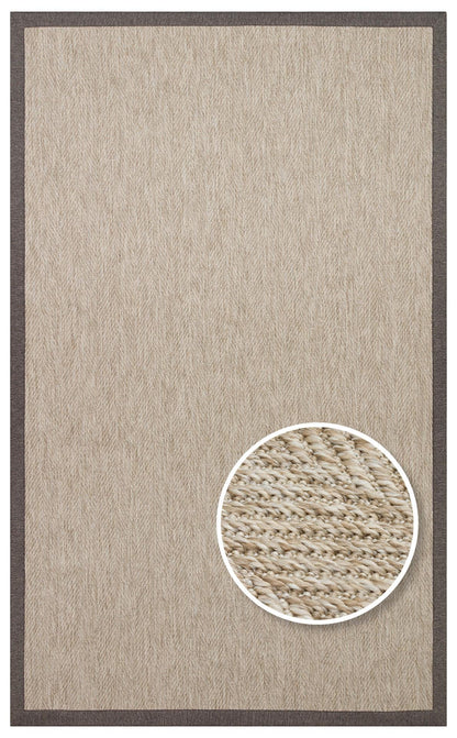 Ventura L.Beige - Dark Mix VNT2704 Border Desenlere Sahip Salon Oturma odası Koridor Mutfak Halısı
