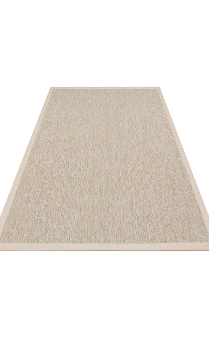 Ventura L.Beige VNT2704 Border Desenlere Sahip Salon Oturma odası Koridor Mutfak Halısı