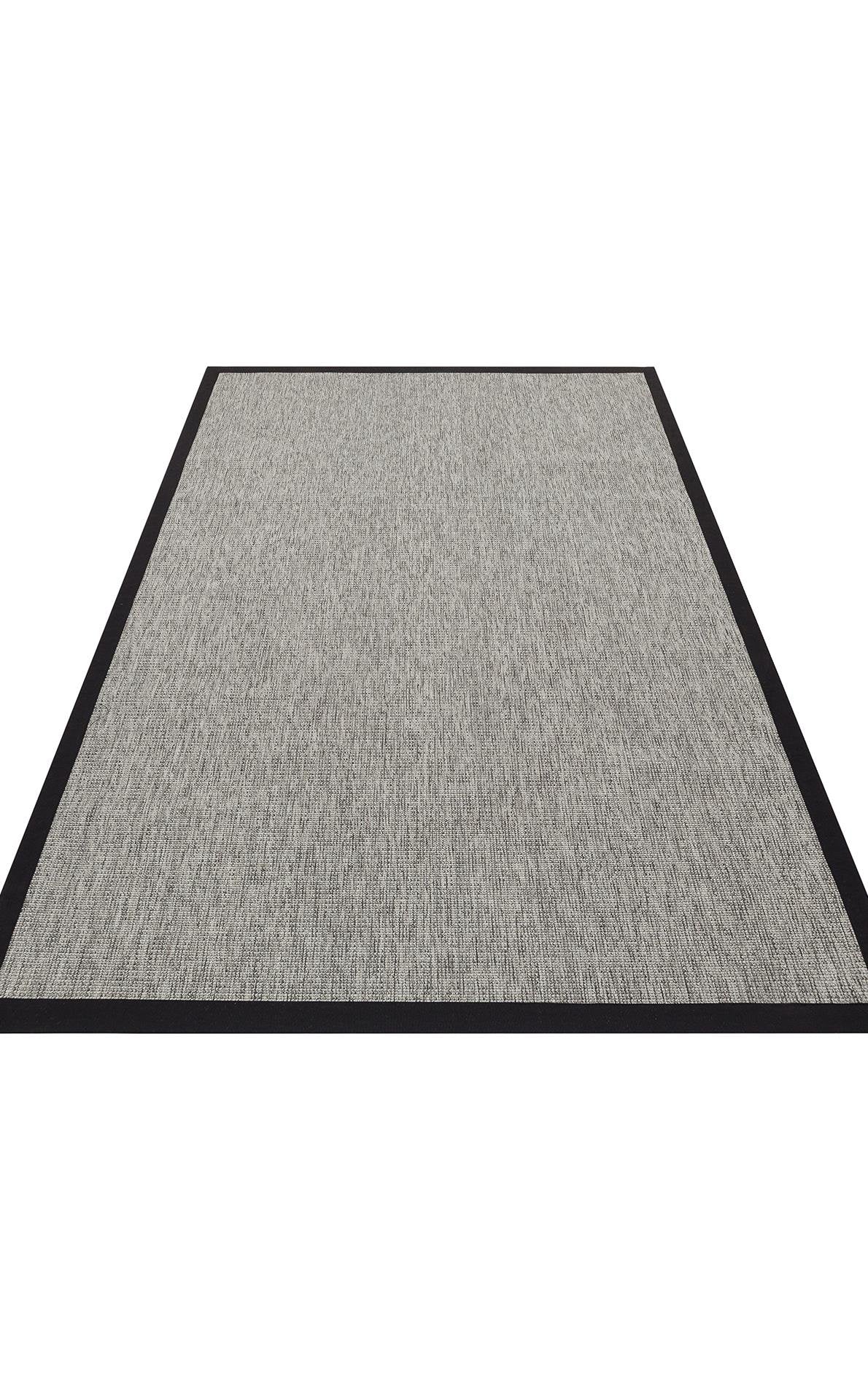 Ventura Grey - Black VNT2705 Border Desenlere Sahip Salon Oturma odası Koridor Mutfak Halısı