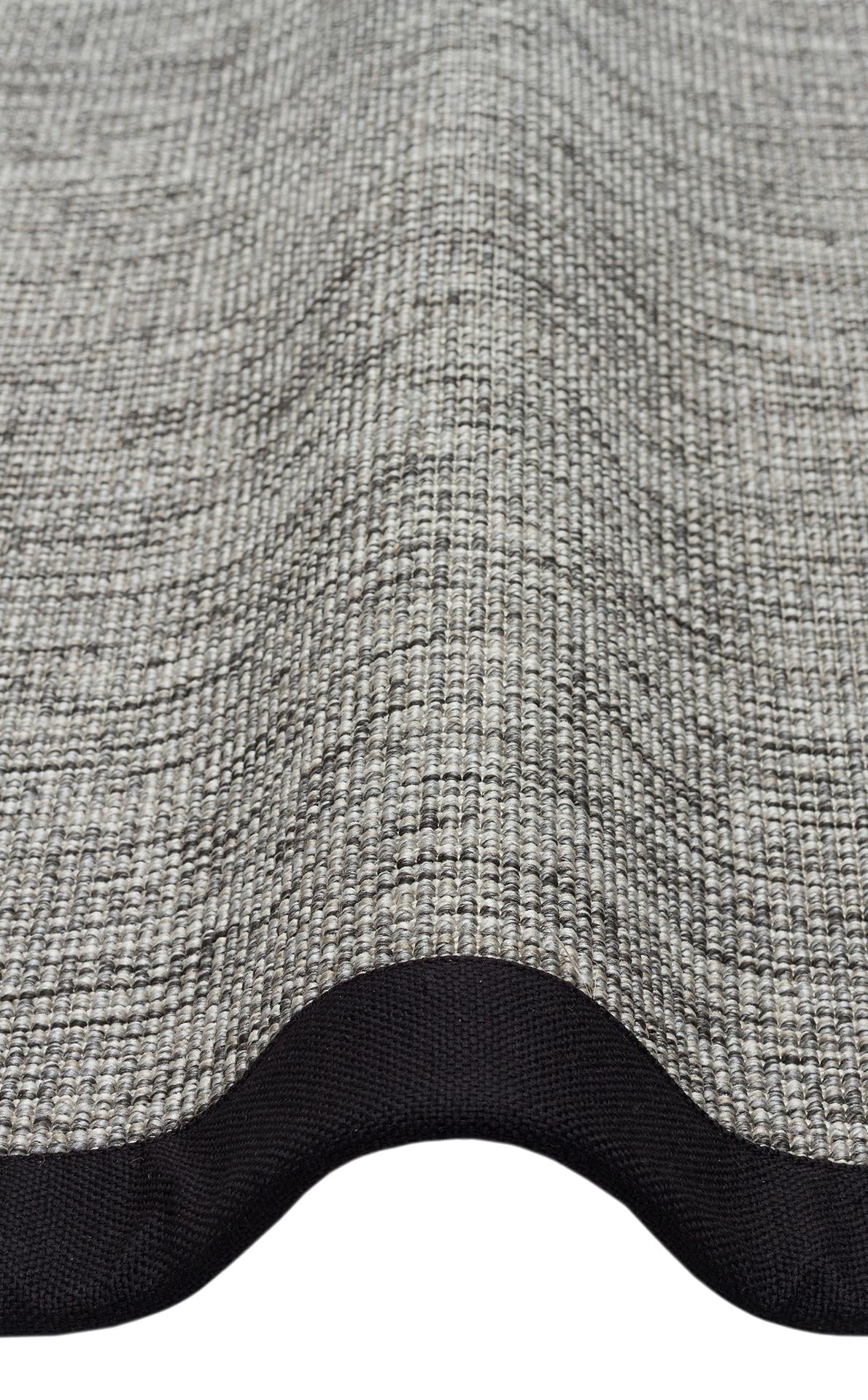 Ventura Grey - Black VNT2705 Border Desenlere Sahip Salon Oturma odası Koridor Mutfak Halısı