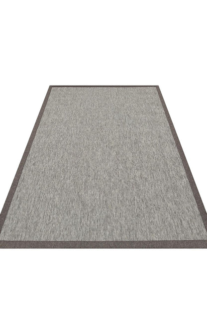 Ventura Grey - Dark Mix VNT2705 Border Desenlere Sahip Salon Oturma odası Koridor Mutfak Halısı