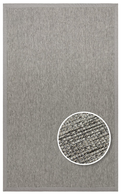 Ventura Grey - Grey VNT2705 Border Desenlere Sahip Salon Oturma odası Koridor Mutfak Halısı