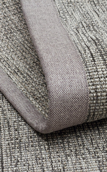 Ventura Grey - Grey VNT2705 Border Desenlere Sahip Salon Oturma odası Koridor Mutfak Halısı