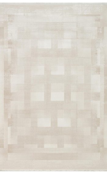 Luna LN03 Krem Yumuşak Dokulu Modern Salon Mutfak Koridor Oturma odası Halısı