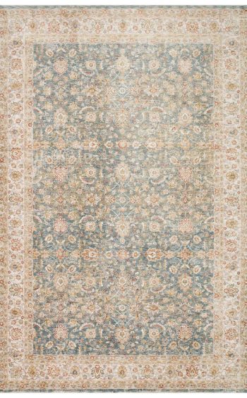 Varak Blue VRK01 Desenlere Sahip Makinede Yıkanabilir Vintage Salon Oturma odası Koridor Mutfak Halısı